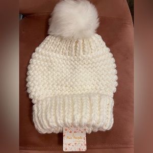 NWT Free People Pom Pom hat